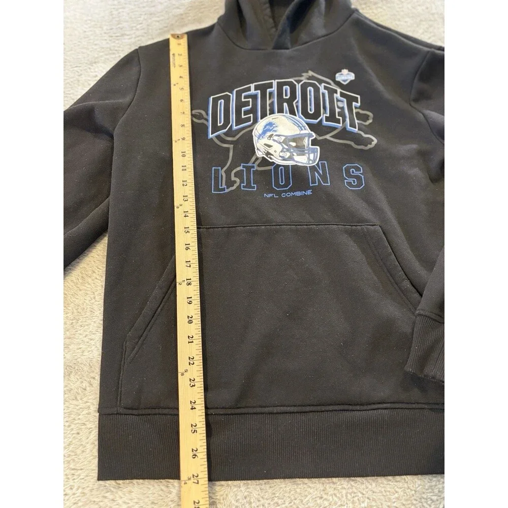 Detroit Lions SWEATSHIRT Hoodie BLACK Combine Training NFL Team Apparel Mens XL